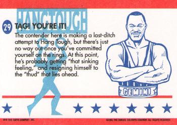 1991 Topps American Gladiators #29 Tag! You're It! Back